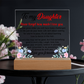 To My Daughter – Inspirational LED Plaque