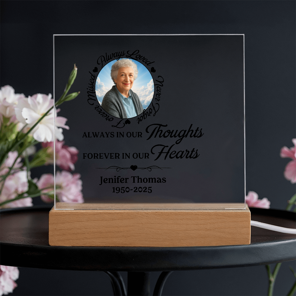 Always in our thought forever in our hearts