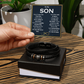 Inspirational Son Bracelet Gift from Dad Message Card