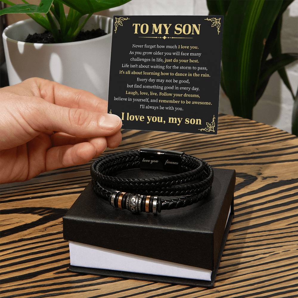 To My Son Bracelet Gift