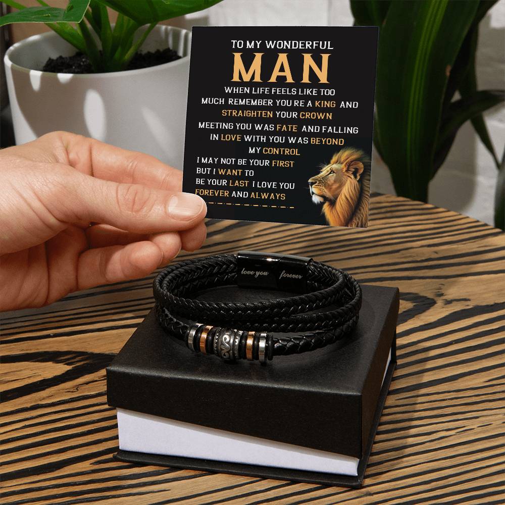 Bracelet Gift for Boyfriend or Husband, Gift Box Included