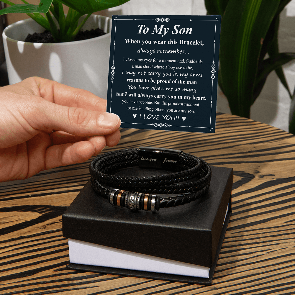 To My Son From Mom, Son Gifts From Mom and Dad, Mother and Son Necklace, Birthday Gift For My Son Graduation Christmas Cuban Link Chain Necklace Present