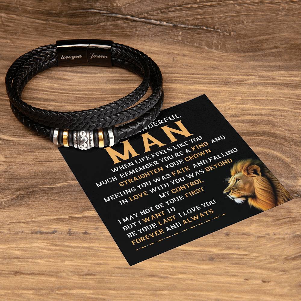 Bracelet Gift for Boyfriend or Husband, Gift Box Included