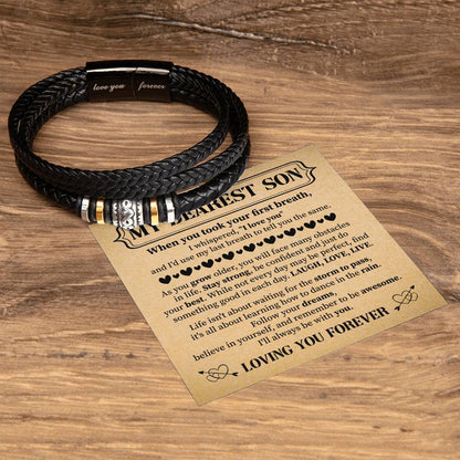 To My Son, Bracelet for Son from mom, Bracelet For Son From Mom, Birthday Gift For My Son Graduation Present