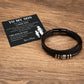 To My Son Leather Bracelet – I Believe in You