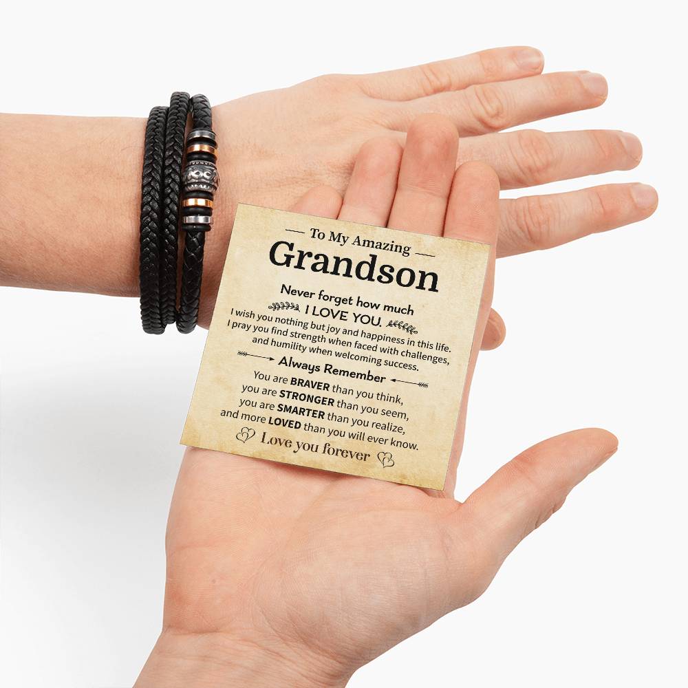To My Grandson Gift with Encouraging Message