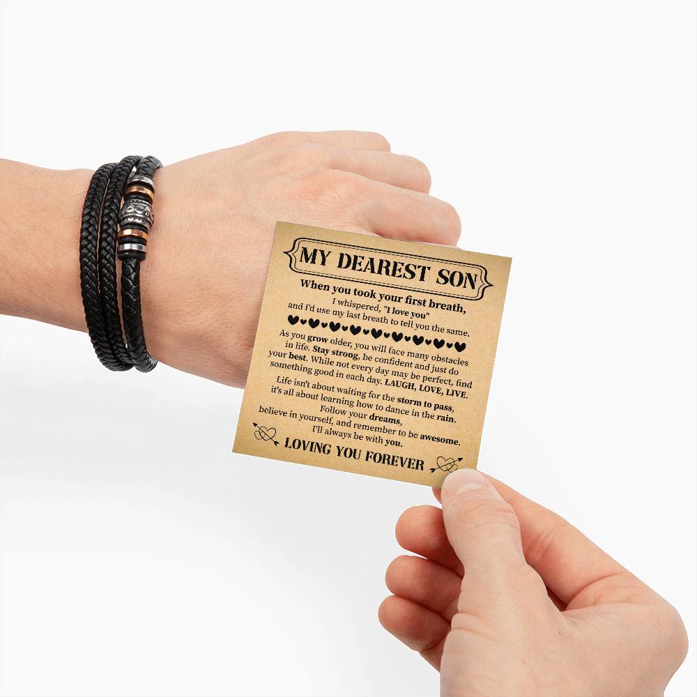 To My Son, Bracelet for Son from mom, Bracelet For Son From Mom, Birthday Gift For My Son Graduation Present
