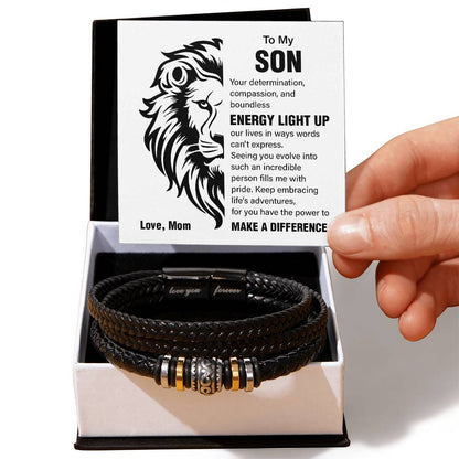 Lion Bracelet for Son – With Message Card