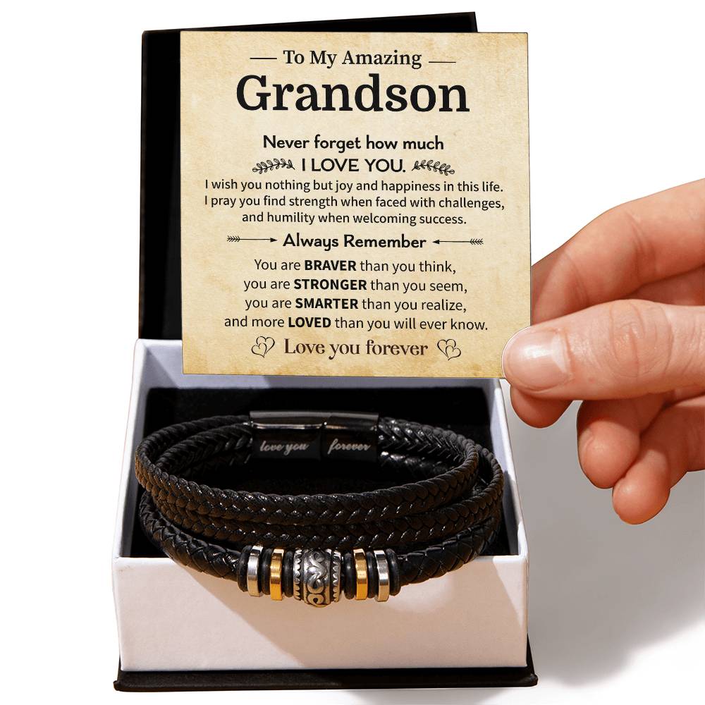 To My Grandson Gift with Encouraging Message