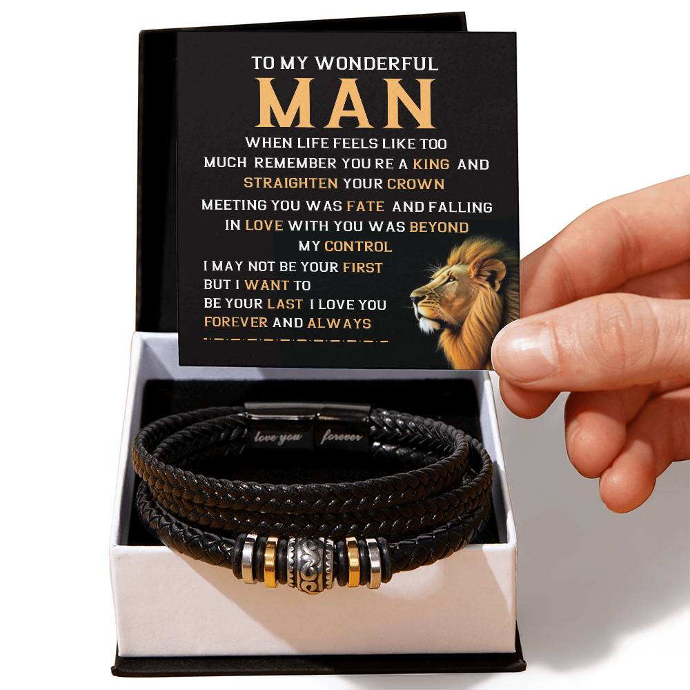 Bracelet Gift for Boyfriend or Husband, Gift Box Included