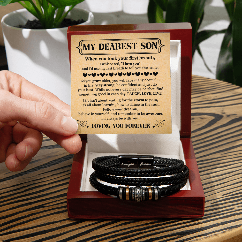 To My Son, Bracelet for Son from mom, Bracelet For Son From Mom, Birthday Gift For My Son Graduation Present