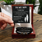 To My Son Leather Bracelet – I Believe in You
