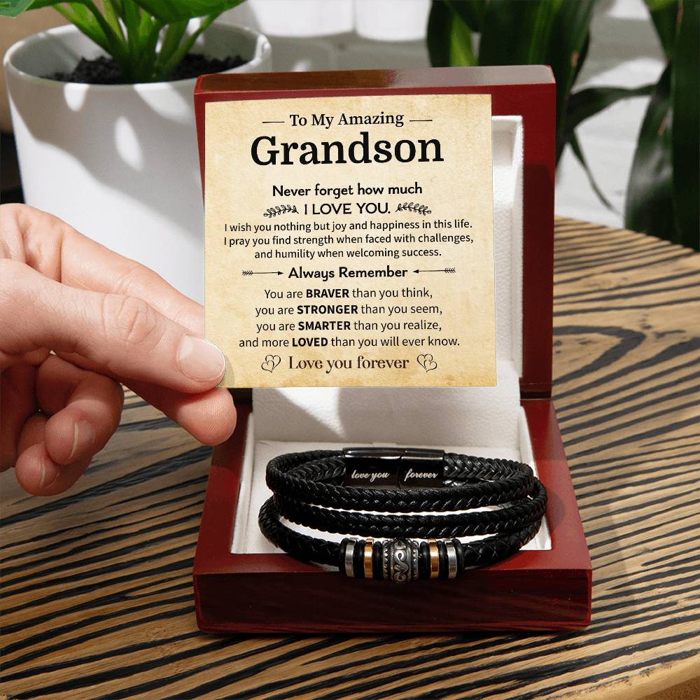 To My Grandson Gift with Encouraging Message