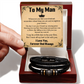 "To My Man Necklace - A Forever Bond of Love, Fate, and Partnership"