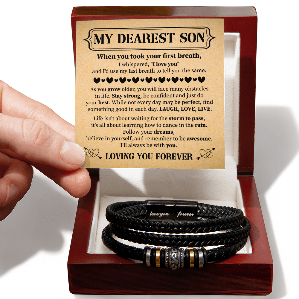 To My Son, Bracelet for Son from mom, Bracelet For Son From Mom, Birthday Gift For My Son Graduation Present
