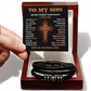 Christian Bracelet Gift for Son from Dad Message Card