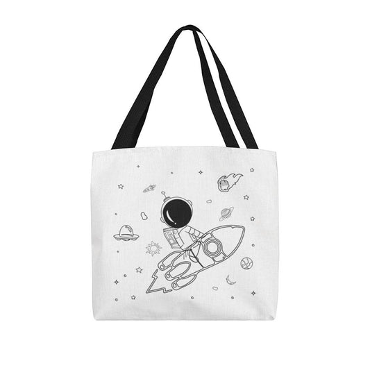 Astronaut On A Rocket Toto Bag