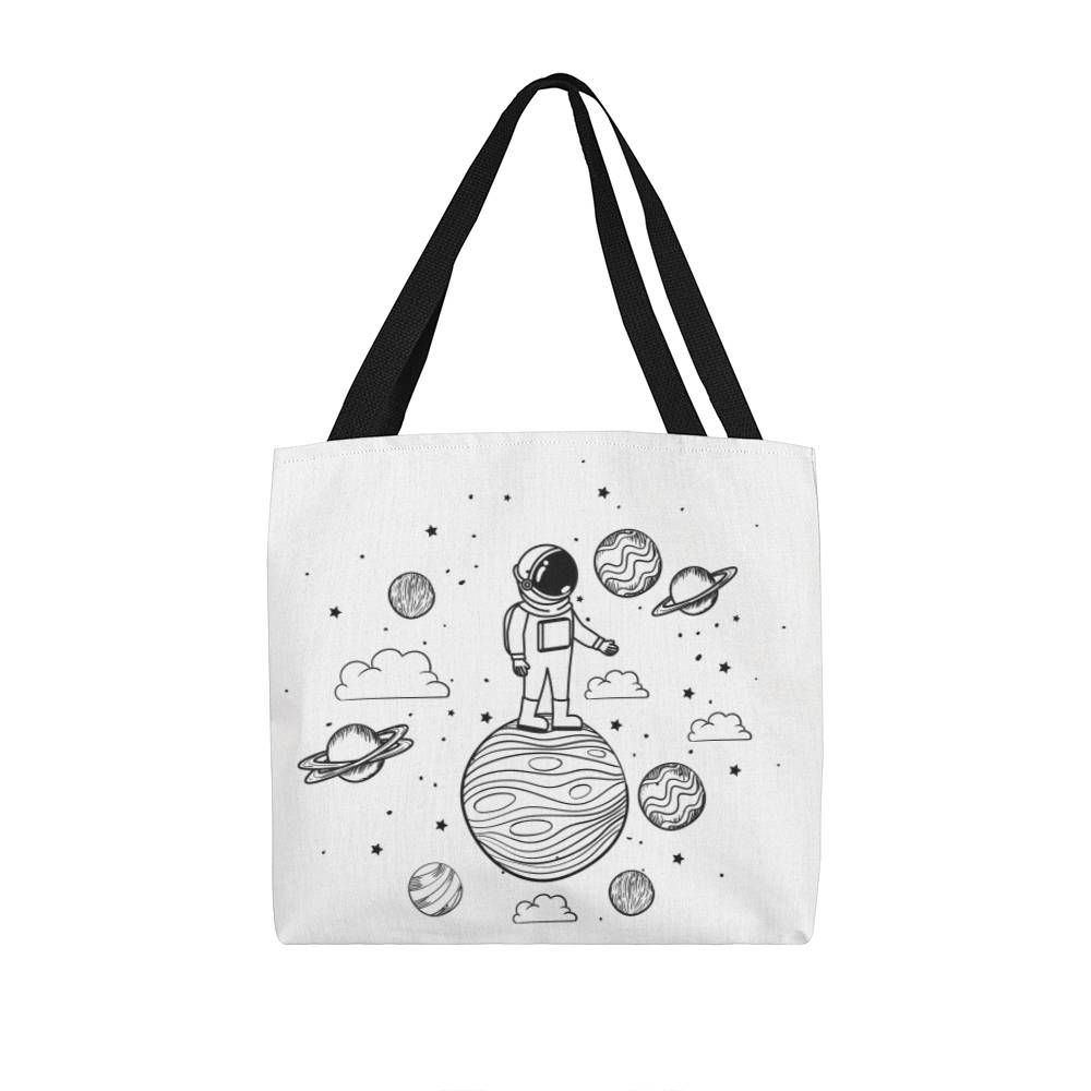 Astronaut On A Planet Toto Bag