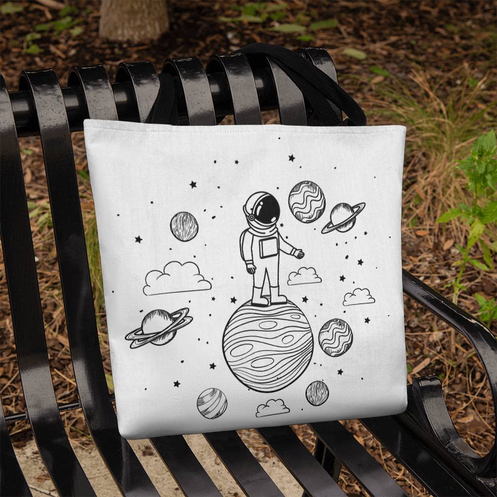 Astronaut On A Planet Toto Bag