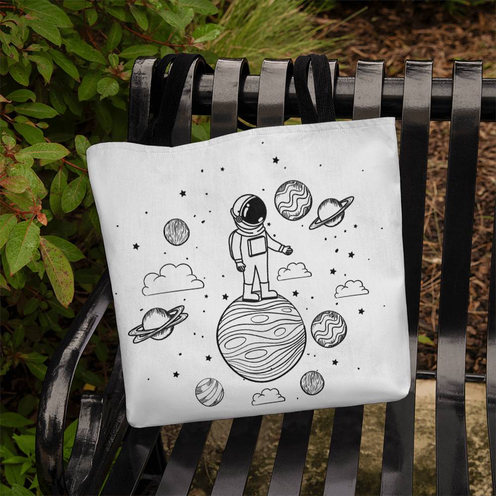 Astronaut On A Planet Toto Bag