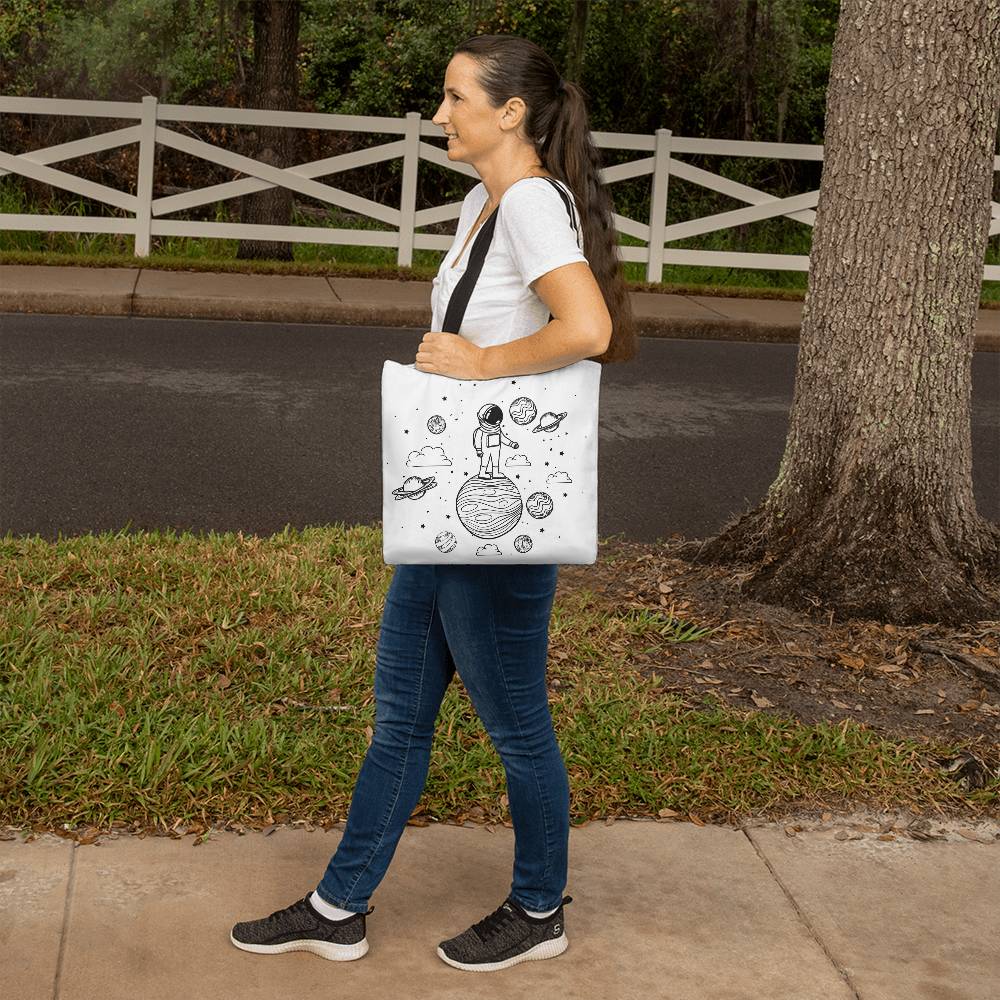 Astronaut On A Planet Toto Bag