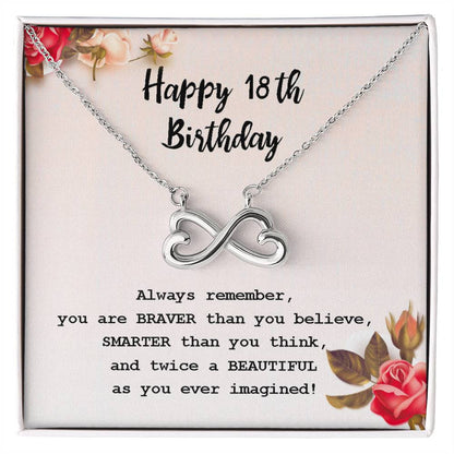 18th Birthday Infinity Necklace – Gift for Her