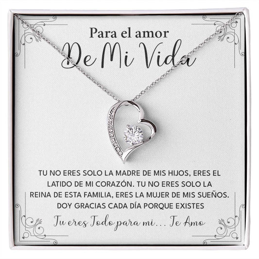 Collar Para El Amor De Mi Vida Madre De Mis Hijos Regalo Romántico Para Esposa Collar Con Frase De Amor Regalo Especial Para Mi Reina Joyería Romántica Para Esposa Regalo De Amor Infinito Regalo De Aniversario Para Mi Esposa Collar De Amor Para Mi Pareja