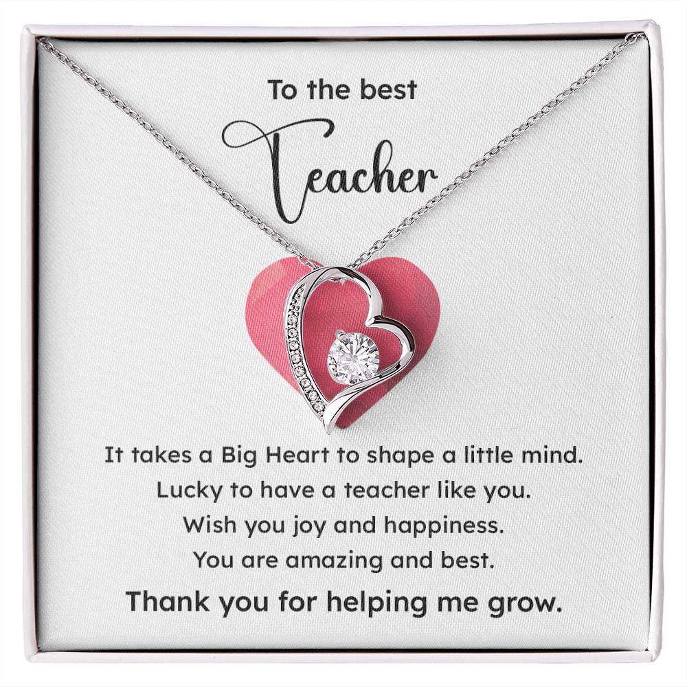 To The Best Teacher Best Teacher Gift Teacher Appreciation Necklace Lucky To Have You Necklace Unique Gift For A Great Teacher Emotional Connection Necklace Supportive Gift For Teachers You Are The Best Necklace