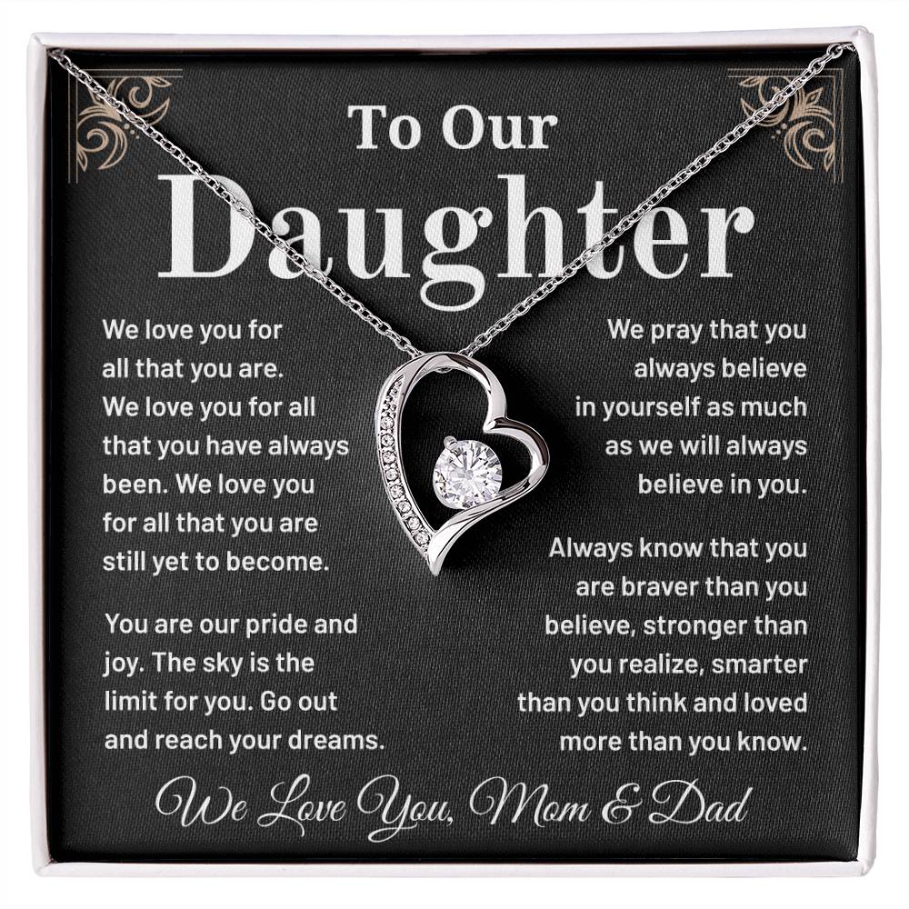 To Our Daughter: A Heartfelt Necklace Gift To Inspire And Celebrate Your Strength, Love, And Dreams