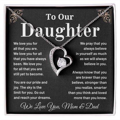 To Our Daughter: A Heartfelt Necklace Gift To Inspire And Celebrate Your Strength, Love, And Dreams