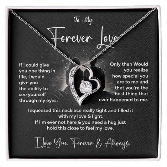 To My Forever Love Necklace Gift From Your Soulmate Inspirational Necklace