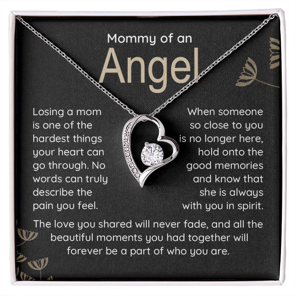 Mommy Of An Angel Necklace – Heartfelt Memorial Jewelry Gift, Always With You In Spirit, Sentimental Keepsake For Love And Treasured Memories