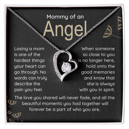 Mommy Of An Angel Necklace – Heartfelt Memorial Jewelry Gift, Always With You In Spirit, Sentimental Keepsake For Love And Treasured Memories