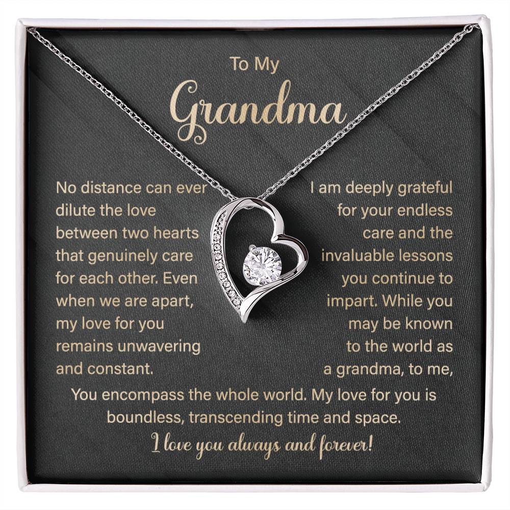Grandma Necklace Gift from Grandchild for Birthday