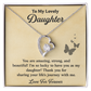 Daughter Necklace Gift Strong, Beautiful & Loved