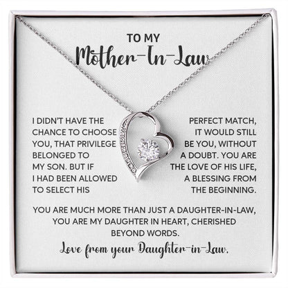 Daughter-in-Law to Mother-in-Law Gift – Heartfelt Wedding Necklace