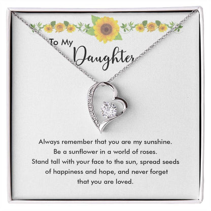 To My Daughter Necklace Gift – You Are My Sunshine Jewelry Box