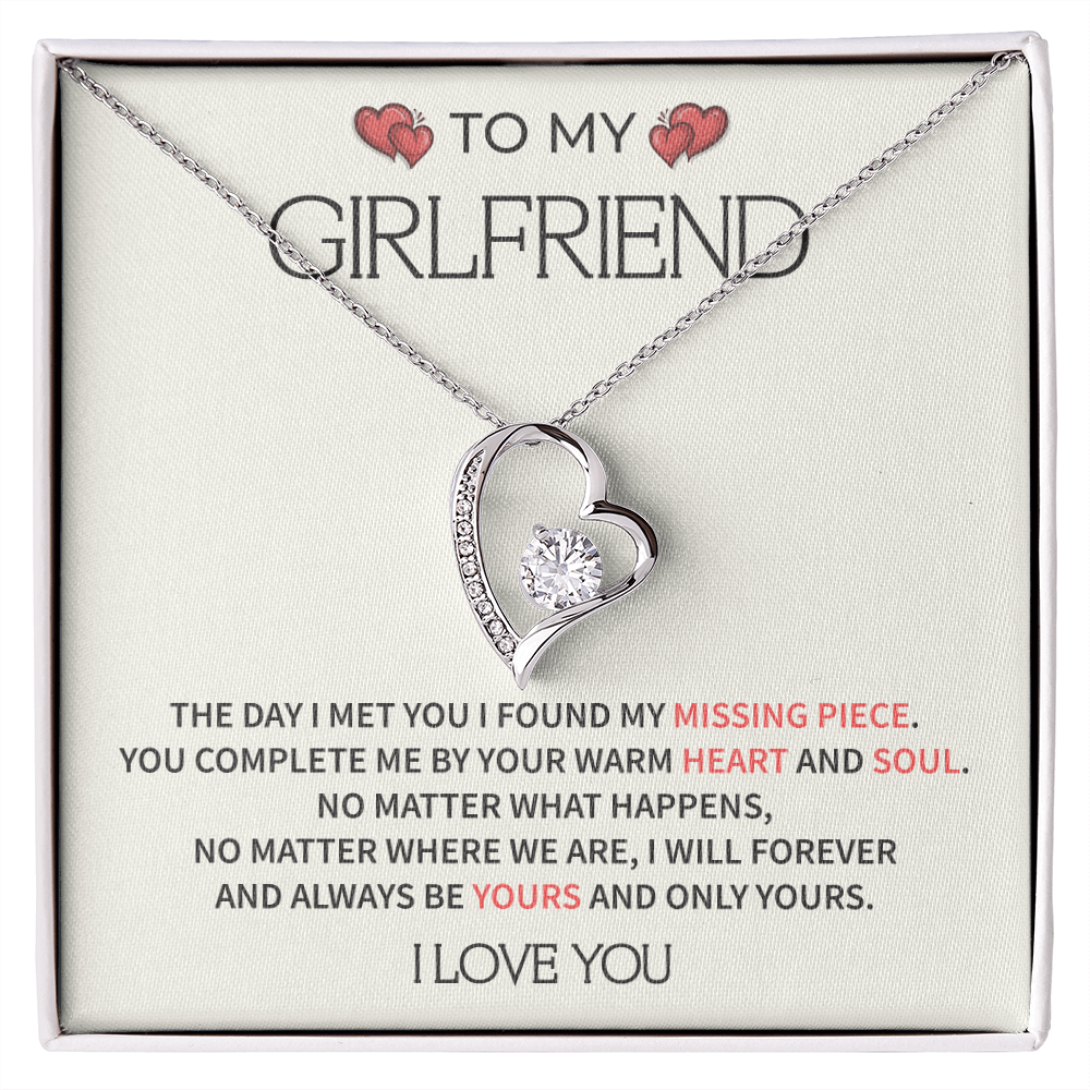 To My Girlfriend - Romantic Valentine's Gift, Heartfelt Love Message, Forever Yours Keepsake For Her