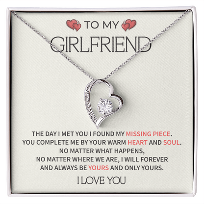 To My Girlfriend - Romantic Valentine's Gift, Heartfelt Love Message, Forever Yours Keepsake For Her