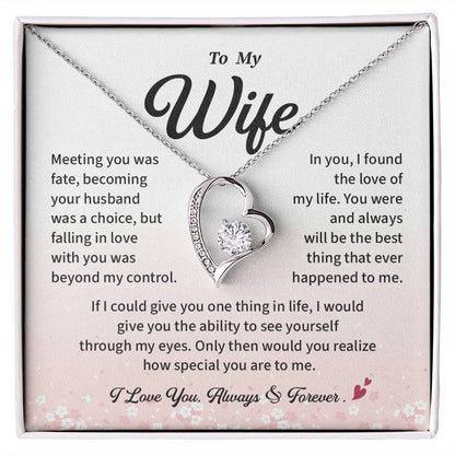 To My Wife Sentimental Jewelry For Wife Meaningful Necklace Gift