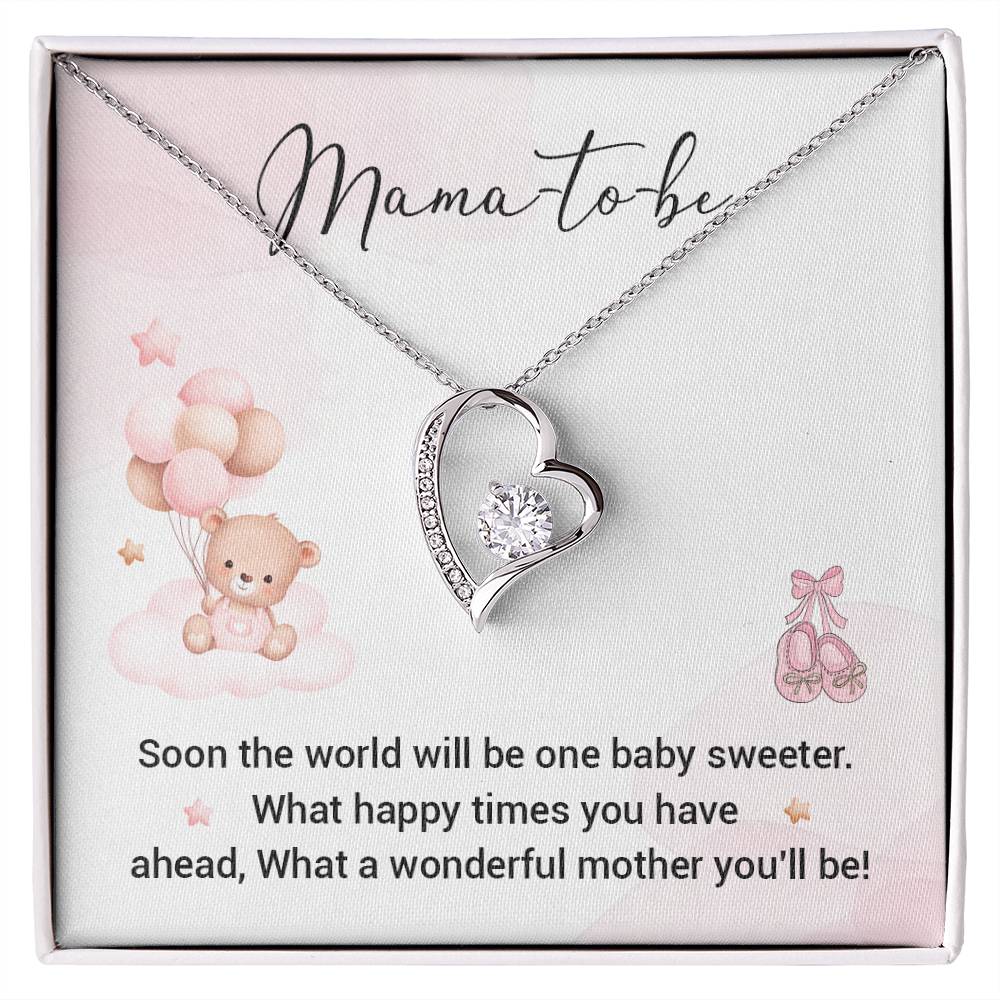 Mama-to-Be Necklace Gift – Cute Baby Shower Box