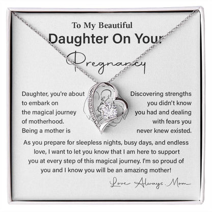 Daughter Pregnancy Gift from Mom – Heartfelt Necklace