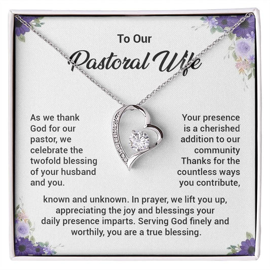 To our pastoral wife as we thank.