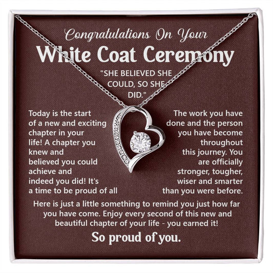 Congratulations On Your White Coat Ceremony You Can Conquer Necklace You Are Amazing Necklace Personal Development Jewelry Motivational Jewelry Gift From Dad Meaningful Gift For Graduates New Chapter Necklace Congratulations Necklace