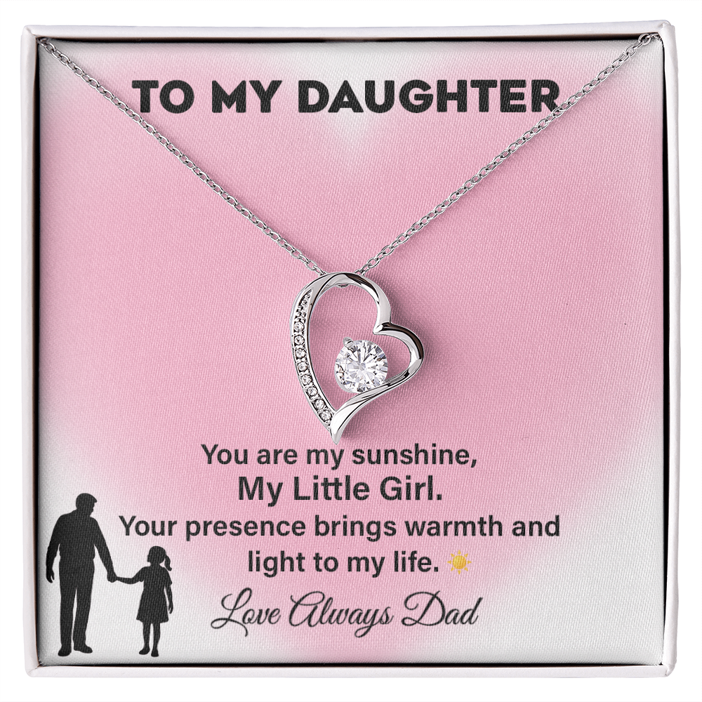 To My Daughter Necklace Sunshine Gift from Dad