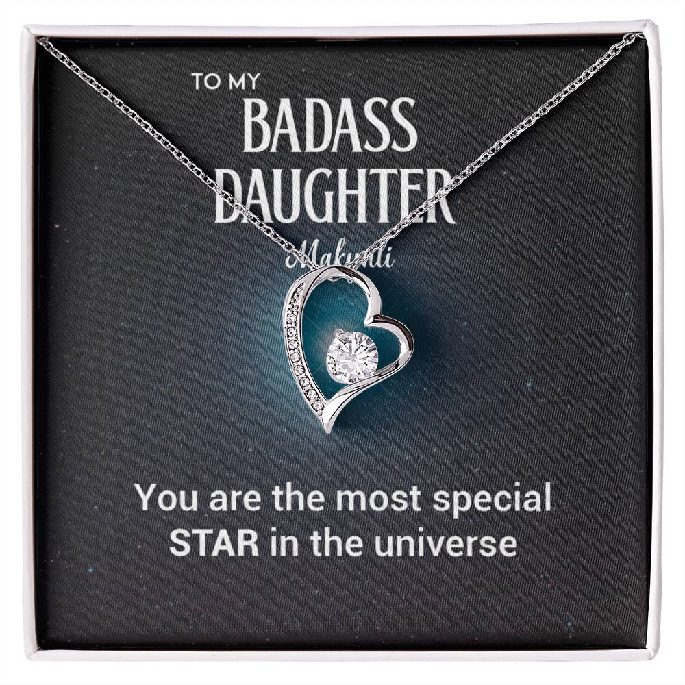 To My Badass Daughter Badass Daughter Necklace (Makynli)