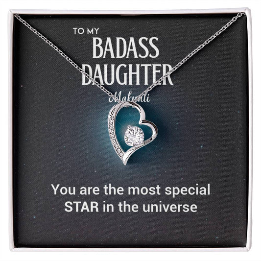 To My Badass Daughter Badass Daughter Necklace (Makynli)