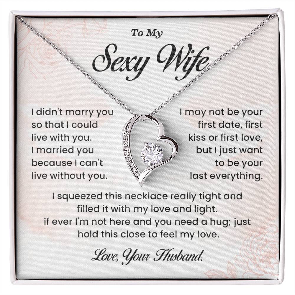 Sexy Wife Necklace Gift from Husband – Message Card