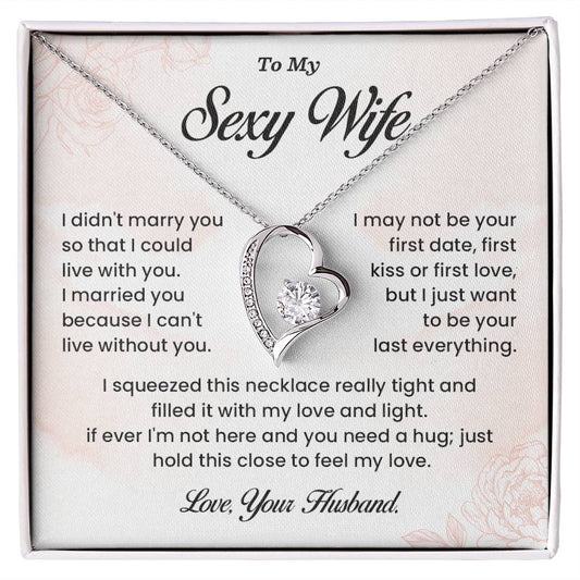 Sexy Wife Necklace Gift from Husband – Message Card