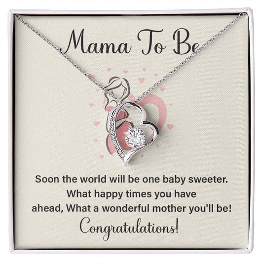 Mama To Be Necklace – Congratulations Gift Box